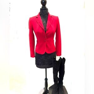 Elegant Tahari Red Blazer for Women